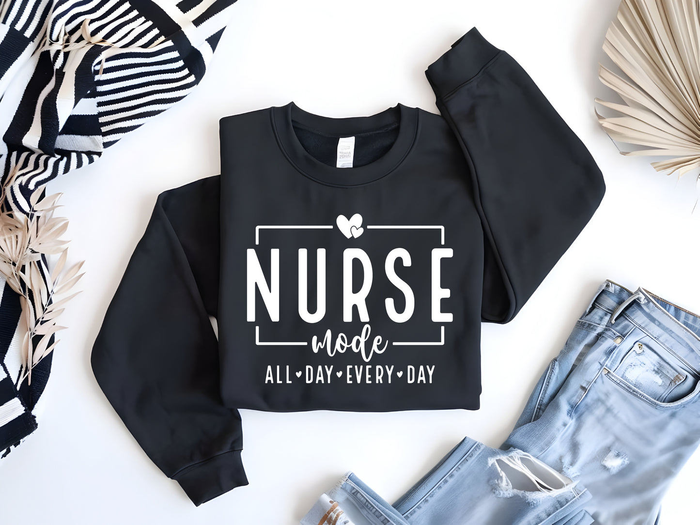 Nurse Mode Puff Crewneck
