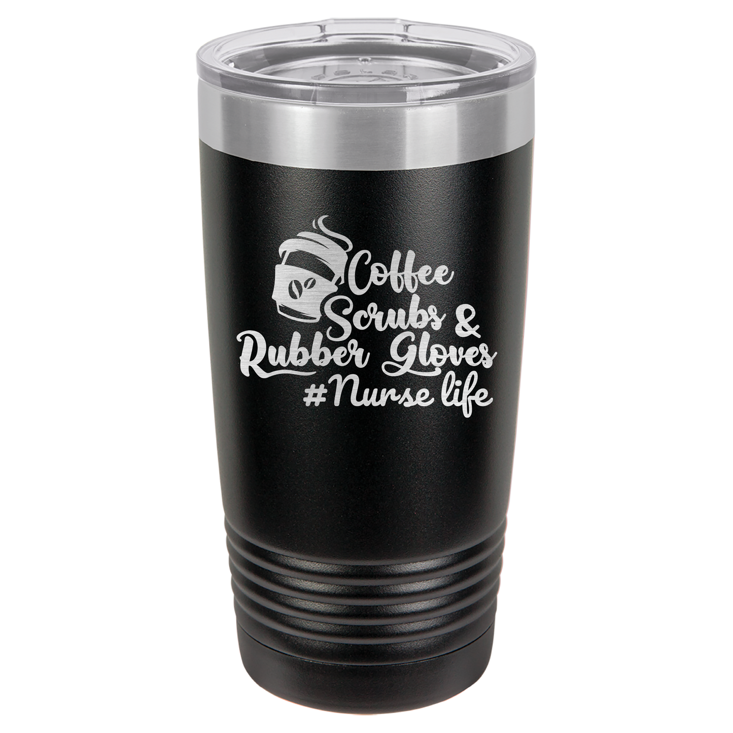 Coffee Scrubs & Rubber Gloves Tumbler