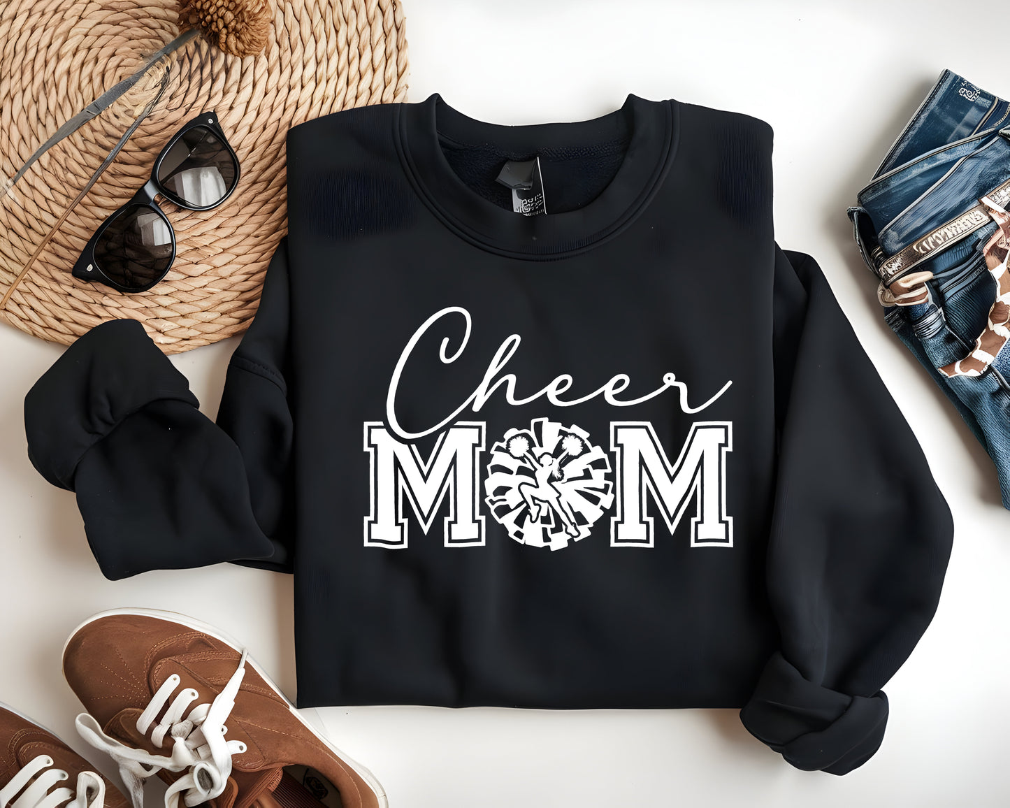 Cheer Mom Crewneck Sweatshirt