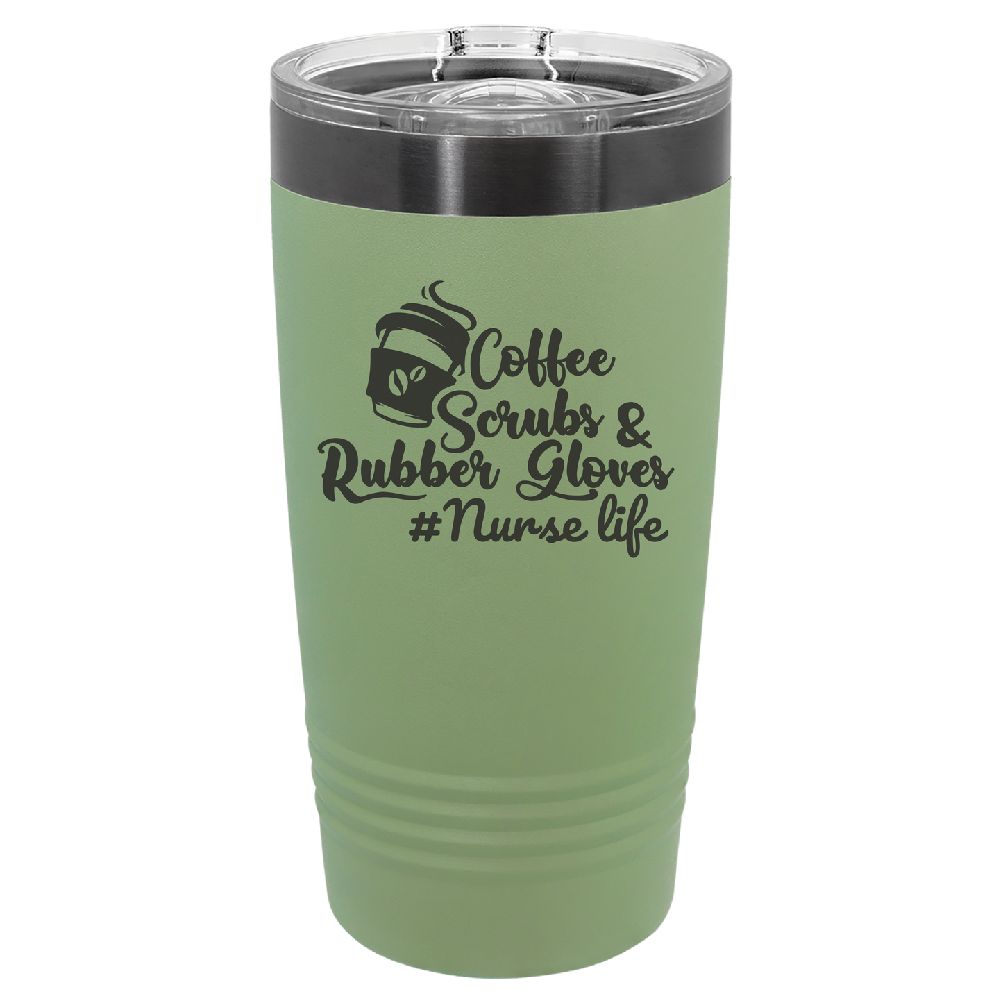 Coffee Scrubs & Rubber Gloves Tumbler